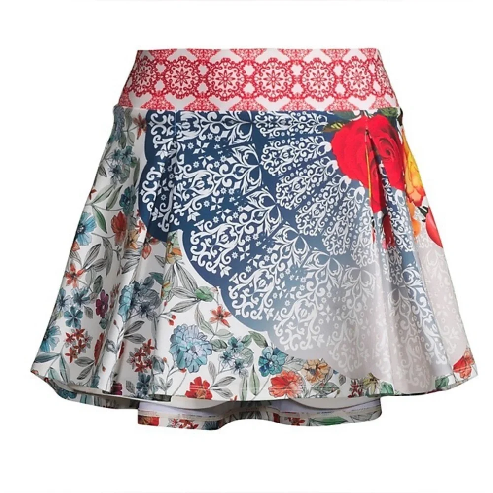 Johnny Was Tango Pleated Tennis Skirt Size XL Color Multi - Picture 2 of 10